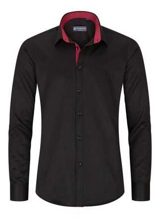 TruClothing Black Button Down Cuff Long Sleeve Shirt