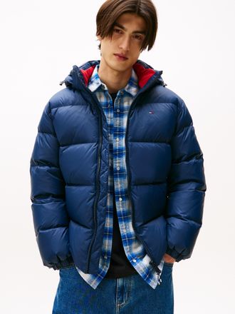 Tommy Jeans Steppjacke TOMMY JEANS TJM ESSENTIAL DOWN JACKET EXT, Herren, Gr. XXL, blau (schwarz night navy), Web, Obermaterial: 100% Polyester, Jacken Steppjacke