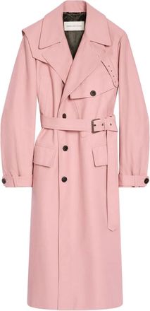 Dries Van Noten cotton trench coat - men - Cotton - M - Pink