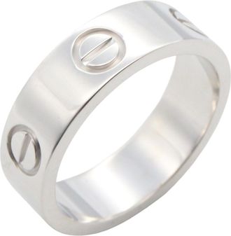 Cartier Silver White Gold (18K) Band Ring (Pre-Owned)