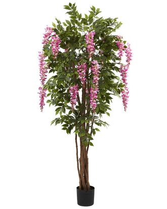 Nearly Natural 6.5Ft Wisteria Silk Tree