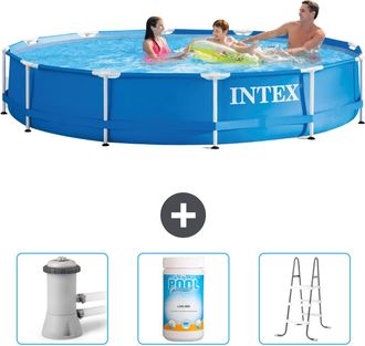 Intex Piscina Con Estructura Redonda - 366x76 Cm - 6-piezas Scb84