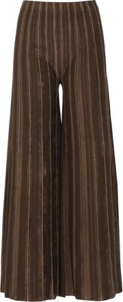 D.exterior Pantaloni ampi in viscosa - - Trousers - Donna - Marrone - XS