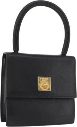 Celine Pre-owned Mini Bag - Dames - Vintage Mini Tas - Zwart - ONE Size - Leer - Vintage