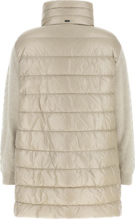 Herno Womens Beige Polyamide Full-Length Jacket Clothing
