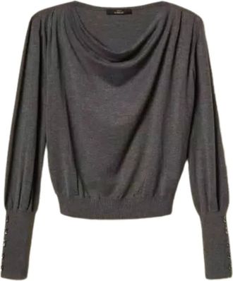 Twinset Donna, Maglie, Grigio, L, new
