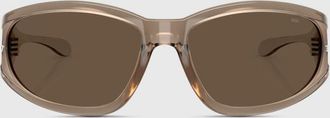 Diesel Rectangular sunglasses in acetate - Sunglasses - Unisex - Brown