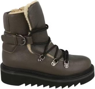 Ferragamo Ladies Dark Grey Boots, US Size 6.5