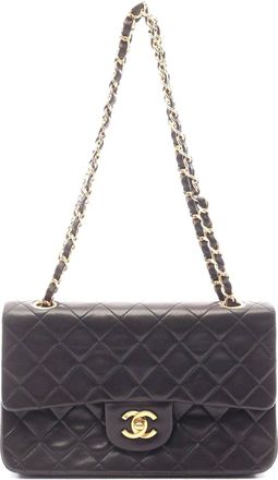 Chanel Lambskin Matelasse W Flap Shoulder Bag
