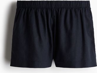 H&M Shorts aus Leinenmix - Schwarz