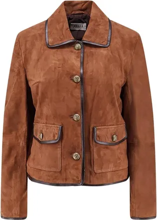 Arma Suede Jacket - Dames - Jassen - Bruin - Maat: S Su&egrave;de