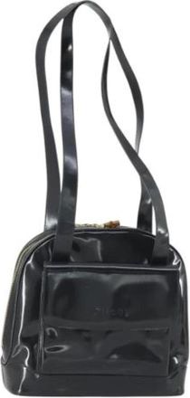 Gucci Pre-owned Leren Schoudertas - Dames - Vintage Schoudertas - Zwart - ONE Size - Leer - Vintage