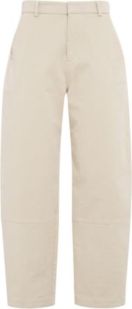 Tela Cosmo New Cropped Mid-Rise Cotton Straight-Leg Pants