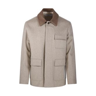 Lardini Jassen, Heren, Beige, L, 200 Jacket