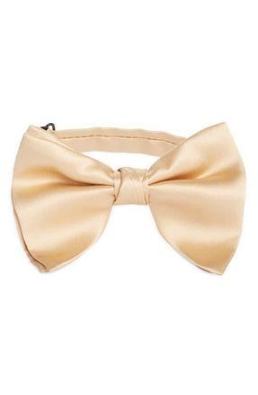 Clifton Wilson Silk Butterfly Bow Tie in Champagne at Nordstrom