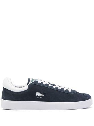 Lacoste logo-debossed suede sneakers - Blue