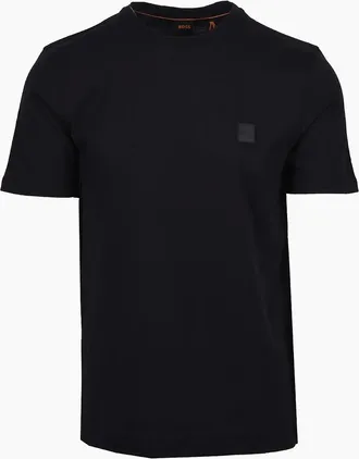 HUGO BOSS Mens Boss Orange TALES T-SHIRT BLACK - Size: 46