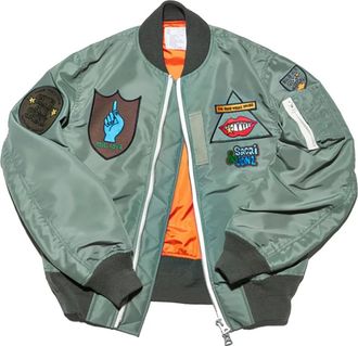 sacai: Green Bomber Jackets now up to −60% | Stylight