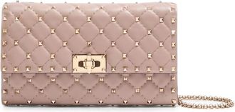 Valentino Garavani Light Pink Rockstud Spike Small Crossbody Bag
