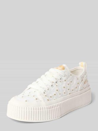 Buffalo Sneaker mit Stitchings Modell MADISON LOW BLOOM in Weiss, Gr&ouml;&szlig;e 36