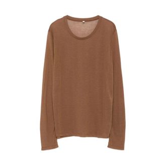 BASERANGE Dames, Tops, Bruin, Maat: S