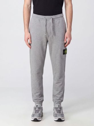Stone Island Pantaloni cargo jogging in cotone con tasconi e patch logo Compass
