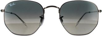 Ray-Ban Square Unisex Gunmetal Dark Grey Gradient Sunglasses - One Size