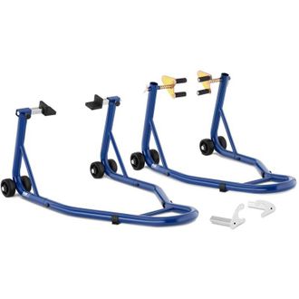 MSW Bike Accessories Msw - Caballetes Para Motocicleta - 2 Unidades - Para Rueda Trasera Y Delantera