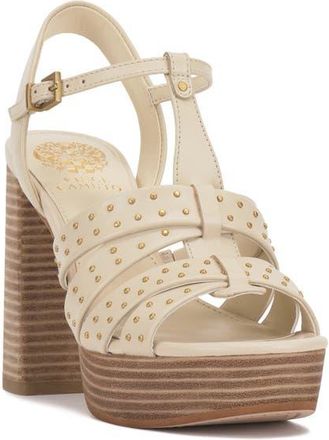 Vince Camuto Palton Slingback Platform Sandal in Panna Creme at Nordstrom, Size 7.5