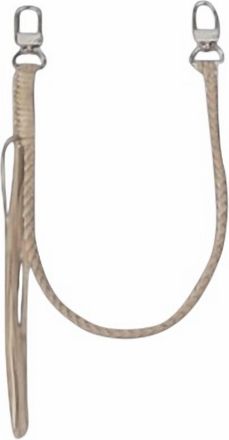Amiri Unisex Suede Wallet Keychain In Sand