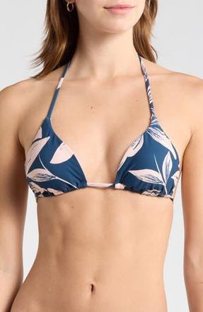 Volcom Bloom Triangle Bikini Top in Harbor Blue at Nordstrom Rack, Size X-Small