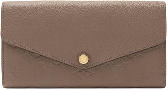 Louis Vuitton Beige Monogram Empreinte Sarah Wallet (Authentic Pre-Loved)