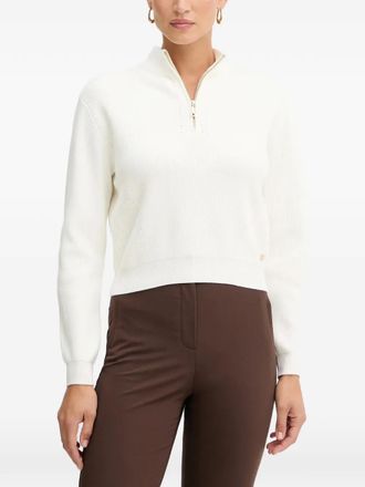 Guess Co half-zip sweater - White
