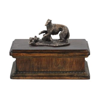 OEM Galgo Ruso Borzoi, Borzoi, Barzoi: Urna Para Cenizas De Perro, Urna Cl&aacute;sica Con Estatuilla, Urna Elegante Con Perro De Art-dog