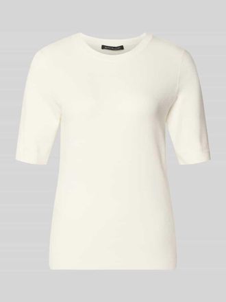 Betty Barclay Strickshirt aus Viskose-Mix mit Rundhalsausschnitt in Offwhite, Gr&ouml;&szlig;e 36