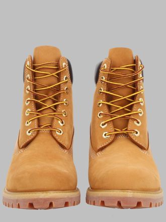 Timberland Lace-Up Leather Boot - Beige