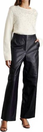 Tanya Taylor Lexia Embellished Sweater In Cream