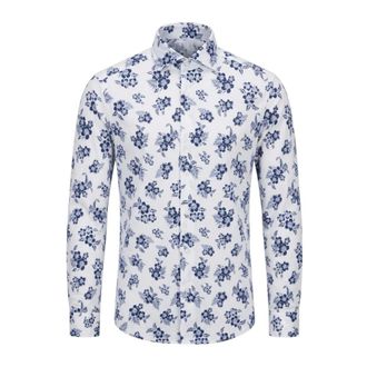 Sonrisa Heren, Overhemden, Blauw, Maat: L Linnen
