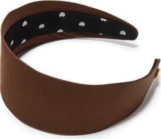 Lele Sadoughi Brigitte Wide Headband in Chocolate at Nordstrom