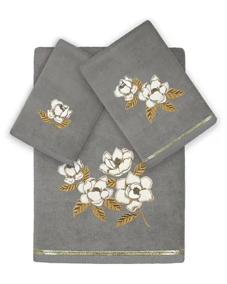 Linum Home Textiles Maggie 3Pc Embellished Turkish Cotton Towel Set