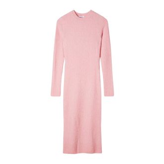 Patrizia Pepe Chic Knit Midi Dress With Slit