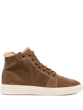 Giuseppe Zanotti lace-up high-top sneakers - Brown