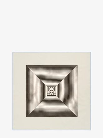 Toteme Foulard Centered Monogram in seta - TOTEME - gender_Woman