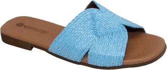 Eric Michael Womens Raffi Flat In Blue