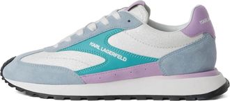 Karl Lagerfeld Kairo sneakers van leerblend - Wit