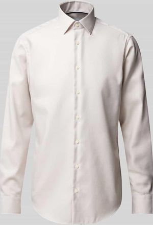 Christian Berg Regular Fit Business-Hemd mit Kentkragen in Mud, Größe 39/40