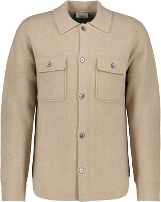 Profuomo Cardigans - Heren - Vesten - Beige - M - Truien & Vesten