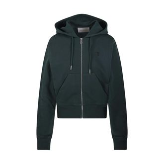 Ami Quota Full Zip Hoodie - Sweatshirts & Hoodies - Mujer - Verde - S