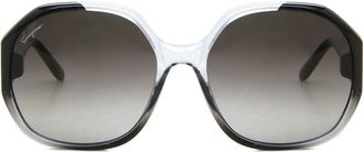 Ferragamo SF 943S 007 Womens Sunglasses Grey Size 60