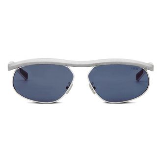 Dior Oval Full Rim Sunglasses - Silver